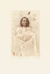 Joseph Henry Sharp, Running Horse - Taos, plate executed c. 1900, printed later, Etching on textured wove paper, unsigned