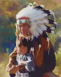 Don Crowley, The Grand Child, oil on canvas