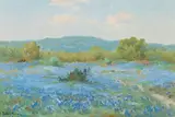 Porfirio Salinas, Spring Pastoral Landscape with Bluebonnets