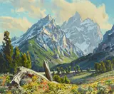 Conrad Schwiering, Spring Highlights, oil on Masonite