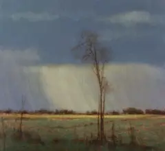 Nancy Bush, Autumn Storm, oil on canvas