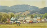Clyde Aspevig, Noon Bells, oil on Masonite