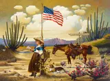 Charles Wysocki, Love Letter from Laramie, oil on canvas