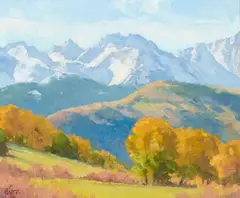 Ralph Edward Oberg, A Fine Fall Day, oil on linen laid to panel