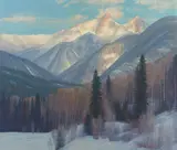 Curt Walters, Winter Day, oil on canvas