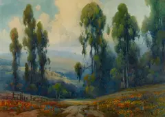 Percy Gray, Path to the Blue Mountains, watercolor on paper