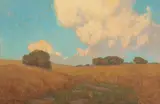 Granville Redmond, The White Cloud, Menlo Park, oil on canvas