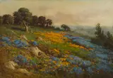 William Franklin Jackson, Poppies and Lupine (in the Foothills of Placer Co., California)