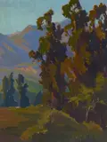 Marion Wachtel, Eucalyptus Trees and Foothills