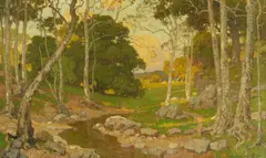 William Wendt, The Land of Heart's Desire, oil on canvas
