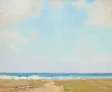 Alson S. Clark, The Pacific, oil on canvas laid to board
