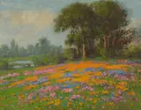 William Franklin Jackson, A Hillside of Wildflowers