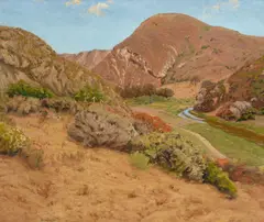Ben Foster, Landscape (Aliso Canyon or Creek near Laguna Beach), oil on canvas