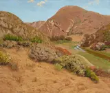 Ben Foster, Landscape (Aliso Canyon or Creek near Laguna Beach), oil on canvas