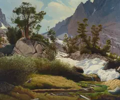 Robert Clunie, Jig Saw Pass (North Palisade Region), oil on linen