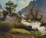 Robert Clunie, Jig Saw Pass (North Palisade Region), oil on linen