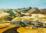Millard Sheets, Hills of Jolon, California