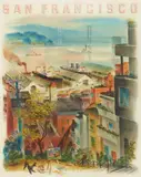 Louis Macouillard, San Francisco, pastel and ink on paper