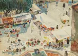 Philip Latimer Dike, Market Day, Taxco