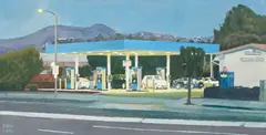 Drew Lang, Oasis, oil on canvas