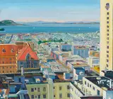 Doug Hoy, View of San Francisco Bay, oil on canvas