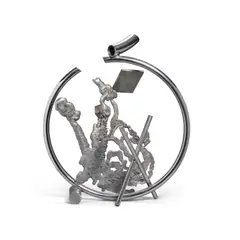 Michael Todd, Untitled, circa 1985, stainless steel and aluminum