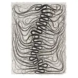 Tara Donovan, Untitled, 2000, ink on handmade paper printed from matrix adding machine paper