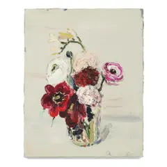 Allison Schulnik, Red Flowers #2, 2008, oil on canvas