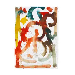 Untitled by RETNA, 2021, watercolor and graphite on paper, sold Apr 2023