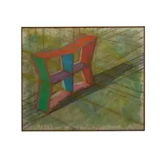 Ronald Davis, Upright Plus Star, 1977, cel-vinyl acrylic and dry pigment on canvas