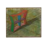 Ronald Davis, Upright Plus Star, 1977, cel-vinyl acrylic and dry pigment on canvas