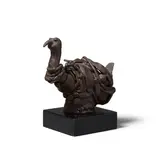Lee Mullican, Spirit Bird, 1983, bronze on wooden base