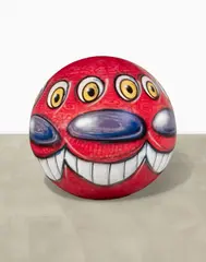 Kenny Scharf, Infinity Ball Head, 2004, Krylon spray paint on fiberglass