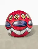 Kenny Scharf, Infinity Ball Head, 2004, Krylon spray paint on fiberglass