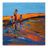 Henrietta Berk, Four Figures at the Beach
