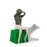 Ruby Neri, Untitled, 2014, glazed and painted ceramic and plaster, in three parts