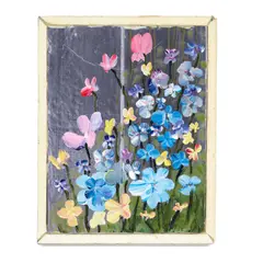 Samara Golden, Cutting Painting #19, 2011, R-Max foam panel, acrylic, glue and R-Max foam frame