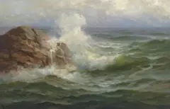 Nels Hagerup, Seascape, oil on canvas