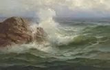 Nels Hagerup, Seascape, oil on canvas