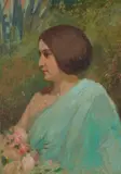 Alexander F. Harmer, Sketch of Inez, oil on canvas