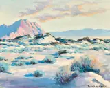 Paul Conner, Early Morn at La Quinta, oil on canvasboard