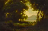 Gordon Coutts, Three Women in a Glade, oil on canvas