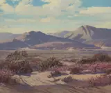 Fitch Burt Fulton, Desert in Bloom, oil on canvas