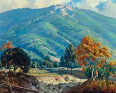 Ernest Tonk, Foothills, oil on canvas