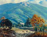 Ernest Tonk, Foothills, oil on canvas