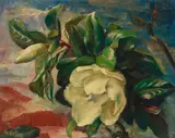 Ejnar Hansen, Magnolias, oil on board