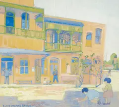 Old Chinatown, Los Angeles by Elsie Palmer Payne, gouache on paper, sold Feb 2023