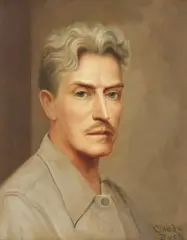 Claude Charles Buck, Self Portrait, oil on Masonite