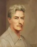 Claude Charles Buck, Self Portrait, oil on Masonite