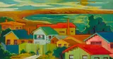 Dorothy Sklar, Malibu Sun, oil on canvas